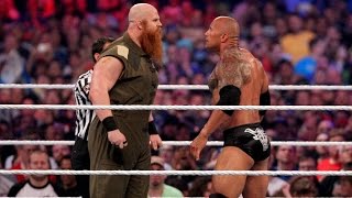 The Rock vs Erick Rowan WrestleMania 32 [upl. by Putnam560]