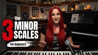 The 3 minor scales for piano beginners [upl. by Eriuqs]