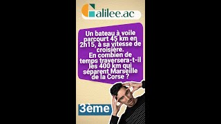 Calculer 4e PROPORTIONNELLE dans un ÉNONCÉ  Exercice Corrigé  Maths Troisième [upl. by Attennaej]