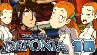 Lets Play Chaos auf Deponia 010 Deutsch HD  Goal hoch Drei [upl. by Eserehs]