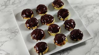 Nutella Profiteroles  Easy Choux Pastry Recipe  How to Make Profiteroles  Step by Step Baking [upl. by Mohammed]