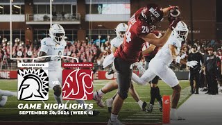 Washington State vs San Jose State Highlights  2024 Pac12 Football [upl. by Cavuoto43]