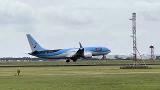 Arrival from Menorca TUI flight OR1564 at Amsterdam Schiphol Airport [upl. by Proud635]