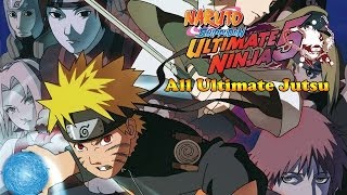 Naruto Shippuden Ultimate Ninja 5 All Ultimate Jutsu Specials [upl. by Monroy]