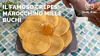 Ricetta imbattibile del famoso crêpes marocchine PANCAKE dai mille buchi che ti farà impazzire [upl. by Mattah]