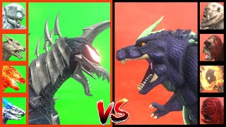 KAIJU TOURNAMENT Gigan New VS Super Godzilla VS Shimo VS King Titan VS Skar King VS Doug in ARBS [upl. by Gessner]