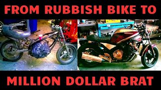 Old abandoned bike restoration quotFROM RUBBISH BIKE TO MILLION DOLLAR BRATquotYamaha XJ 600 Diversion [upl. by Lamrouex708]