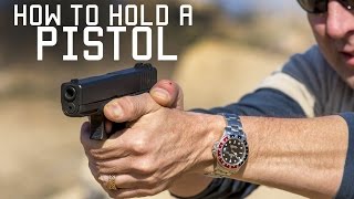 How to Hold a Pistol  Special Forces Instruction  Tactical Rifleman [upl. by Yessak]