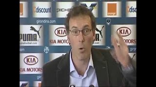 Conférence de presse de Laurent Blanc avant BordeauxLyon [upl. by Recor]