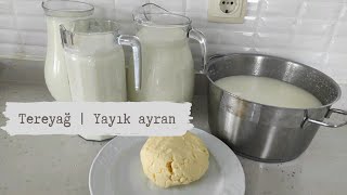 Yayık makinesi ile tereyağı ve ayran nasil yapılır  organik tereyağı  sevdanın mutfağından [upl. by Graybill651]