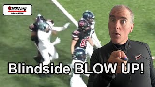 High School Football Differentiating Blindside Blocks and Unnecessary Roughness [upl. by Emiline]