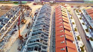 Bywater Homes Setia Alam progress 3 July 2022 645pm djimini2 dji [upl. by Alidus]