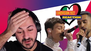 EUROVISION 2022 🇮🇹 ITALY REACTION  MAHMOOD AND BLANCO  BRIVIDI 🥲🥲🥲 [upl. by Aicyla70]