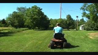 Mowing with a wheel horse 3128speed and a C161 automatic [upl. by Thormora]