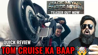 BADE MIYAN CHOTE MIYAN TEASER REVIEW BY AAMIR ANSARI  AKSHAY KUMAR  TIGER SHROFF  ALI ABBAS ZAFAR [upl. by Ahsirek]