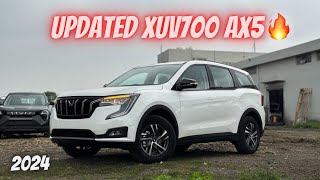 Finally New Updated Mahindra XUV 700 AX5 😍  2024 XUV700 AX5 Big Update [upl. by Aiyt]