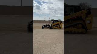 Trimble Earthworks 2D Laser GB120 on a new Cat 255 [upl. by Rebme590]