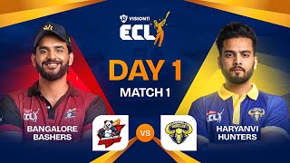 ECL  Match 1  Bangalore Bashers vs Haryanvi Hunters  Abhishek Malhan vs Elvish Yadav [upl. by Annwahsal78]