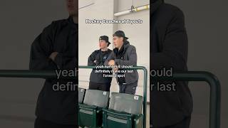 Hockey Coaches at Tryouts hockey hockeygame [upl. by Anoyet931]