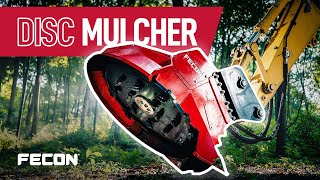 Excavator Disc Mulcher Attachment [upl. by Nolur]