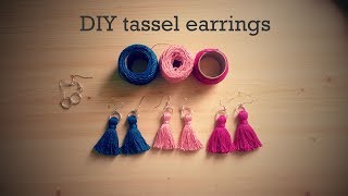 DIY tassel earrings  Maya Vass [upl. by Cathy]