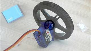 FS90R Continuous Micro Servo  Wheel  Intro [upl. by Elleinnod401]