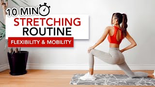 10 MIN STRETCHING ROUTINE Full Body Flexibility amp Mobility  Esneme Egzersizleri  Eylem Abaci [upl. by Alimrahs]