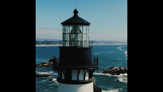 Drone Photography Yaquina Head Lighthouse Newport Oregon [upl. by Annahahs]