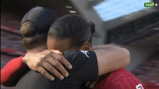 🥺❤️ Jurgen Klopp and Virgil van Dijk in an emotional embrace after the final whistle [upl. by Seabrook]