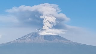 Actividad Volcán Popocatépetl está en vivo [upl. by Sinnal]