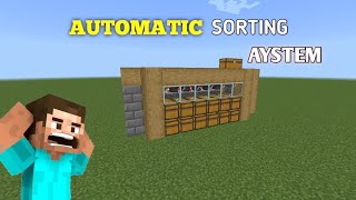 Minecraft Easy Automatic Sorting System in Bedrock 120 MCPEXboxPS4 [upl. by Ganny757]