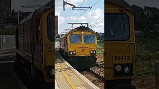 66413 passes through Willesden Junction from Dagenham Dock ARC to Theale Hanson Aggs Flhh 7824 [upl. by Keare]