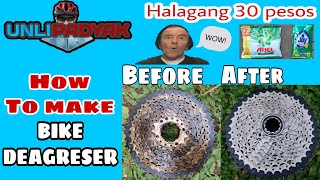 DIY BIKE DEGREASER  HALAGANG 30 PESOS LANG  UNLI PADYAK [upl. by Wilscam397]