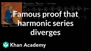 Proof harmonic series diverges  Series  AP Calculus BC  Khan Academy [upl. by Eenej335]