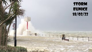 Storm Eunice  IOW 18022022 [upl. by Avrit]