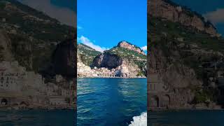 travel amalficoastitaly amalficoast amalfi italy coast boat sea beautifulplace [upl. by Rees]