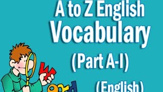 A to Z English Vocabulary Words With Meaning in English  Part AI [upl. by Kcirred231]