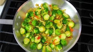 The Best Brussel Sprouts Recipe Ever  A Caribbean Twist [upl. by Asilrahc]