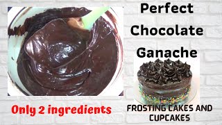 HOW TO COVER A CAKE WITH DARK CHOCOLATE GANACHE WITH SMOOTH SIDES AND SHARP EDGES CAKES BY MK [upl. by Inele]