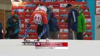 FIBT  Womens Skeleton World Cup 20132014  St Moritz Heat 1 [upl. by Mahgirb]