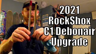 Rockshox Debonair C1 Air Spring Upgrade Installation  Plus 200 Hour damper service [upl. by Lehcyar863]