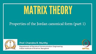 Properties of the Jordan canonical form part 1 [upl. by Lanod189]