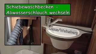 Abwasserschlauch wechseln am Schiebewaschbecken [upl. by Ahsekahs]