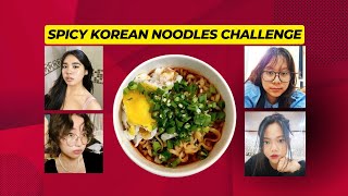 Spicy Korean Noodles Challenge [upl. by Anihta]