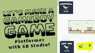 Make a Gameboy Game Platformer with GB Studio [upl. by Waldner]