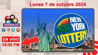 New York Lottery en vivo │Lunes 7 de octubre 2024  1030 PM loteriasdominicanas [upl. by Aniretake23]