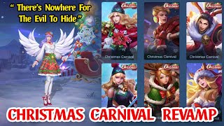 ALL CHRISTMAS CARNIVAL SKIN REVAMP Mobile Legends 2021  Grafik ULTRA HD 60 Fps [upl. by Canon]