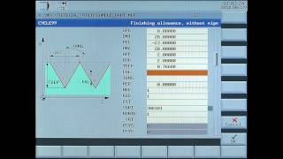 SINUMERIK 808D Tutorial Turning Part 14  Cycle99 Thread [upl. by Lednic688]