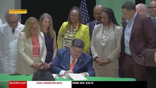 Gov Pritzker signs legislation overhauling Illinois’ health insurance industry banning ‘junk’ p [upl. by Raddatz]