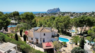 Holiday Villa SunnyholidaysVillas AlAndaluz Moraira Spain Drone Video [upl. by Peirce]